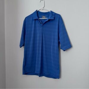 Dockers Blue Striped Golf Polo